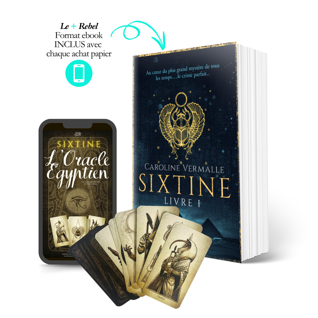 🔮 Bundle SIXTINE Livre I (papier) + L'Oracle Égyptien (jeu de 22 cartes & appli)