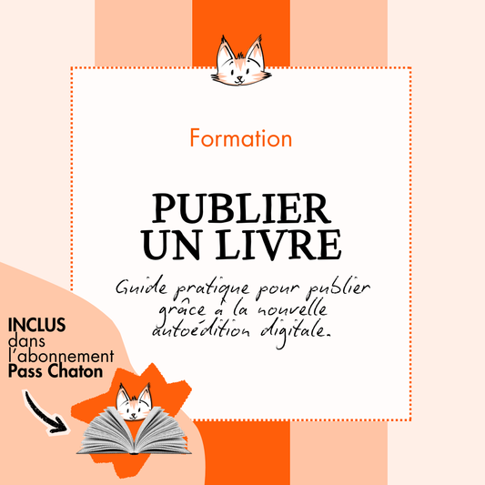 Formation PUBLIER UN LIVRE