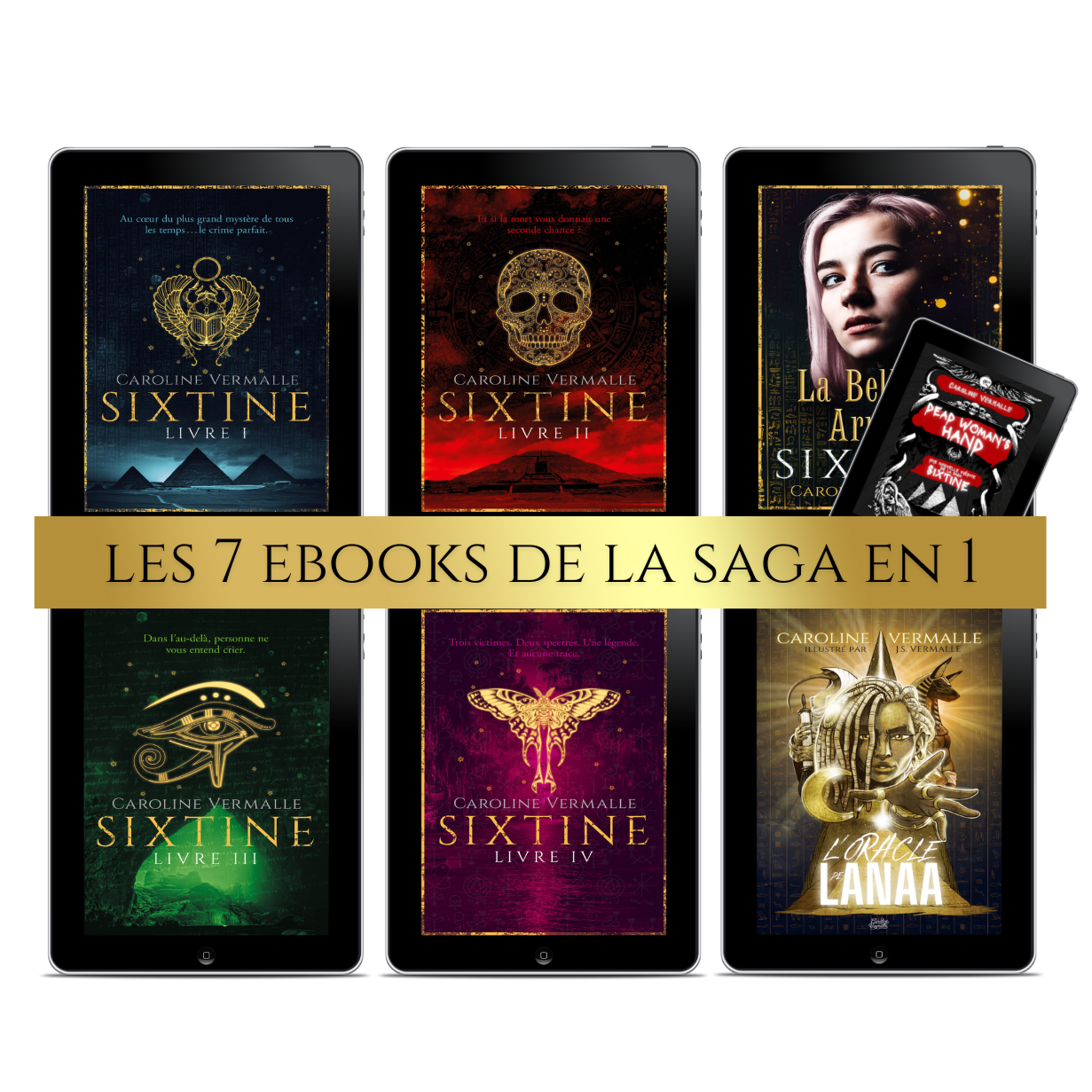 1200 pages d'évasion : 4 romans + 2 nouvelles + le livret numérique illustré de l'oracle égyptien (jeu non inclus)