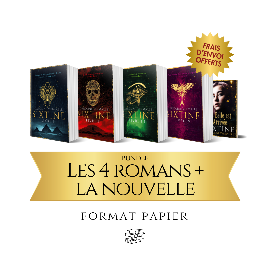 Le bundle AVENTURE ÉGYPTIENNE : les 4 romans + 1 nouvelle au format papier