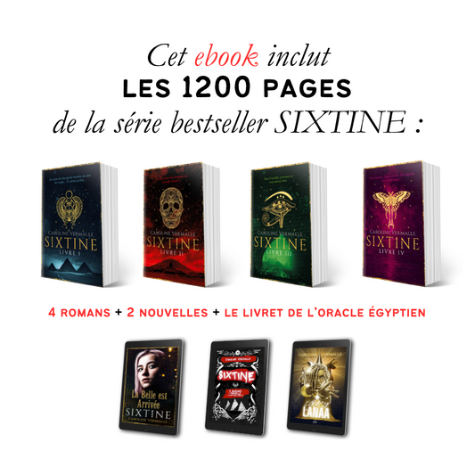 1200 pages d'évasion : 4 romans + 2 nouvelles + le livret numérique illustré de l'oracle égyptien (jeu non inclus)